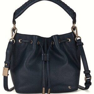 Elliot Lucca Gigi Bonbon Leather Bucket Bag Crossbody EUC